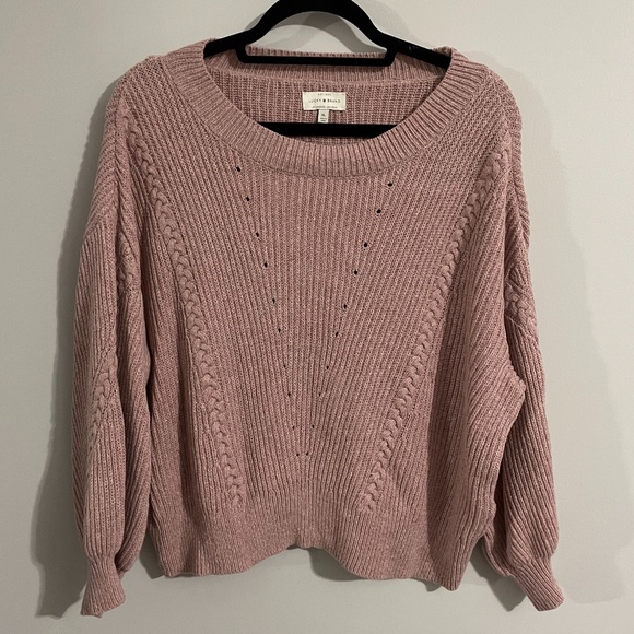 Lucky Brand Sweaters - Lucky Brand mauve cropped sweater